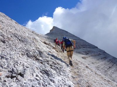 010-Aufstieg zum Gipfel der Tofana di Rozes